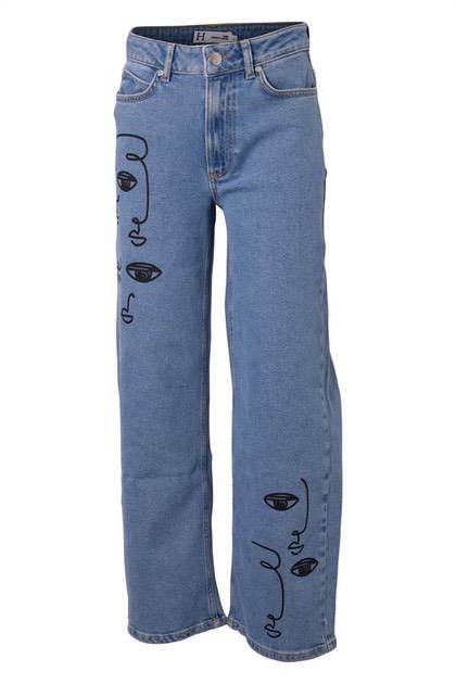 Hound jeans - wide/blå/picasso (pige)